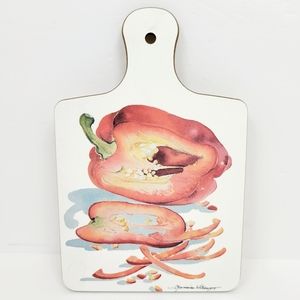 Kelsey Melamine Cutting Board Red Bell Pepper Chile Charmaine Williamson England